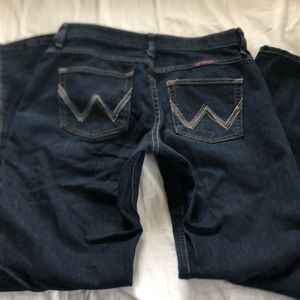 Extra dark Wrangler bootcut jeans